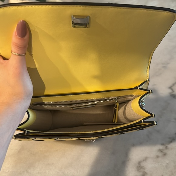 Tory Burch Britten multi woven small adjustable shoulder bag- yellow - Picture 5 of 6